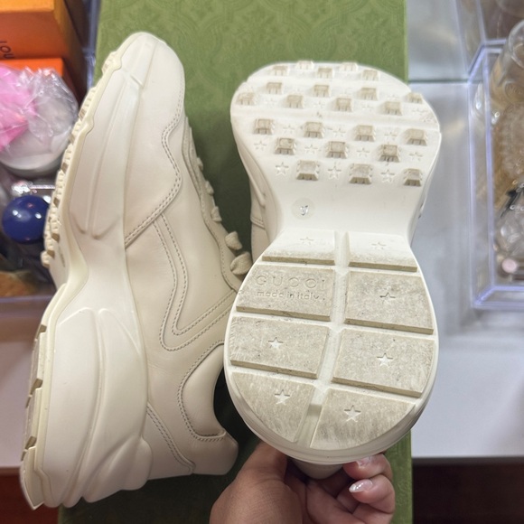 Gucci Women's Rhyton ‘LEMON GUCCI’ Sneaker - Picture 3 of 10